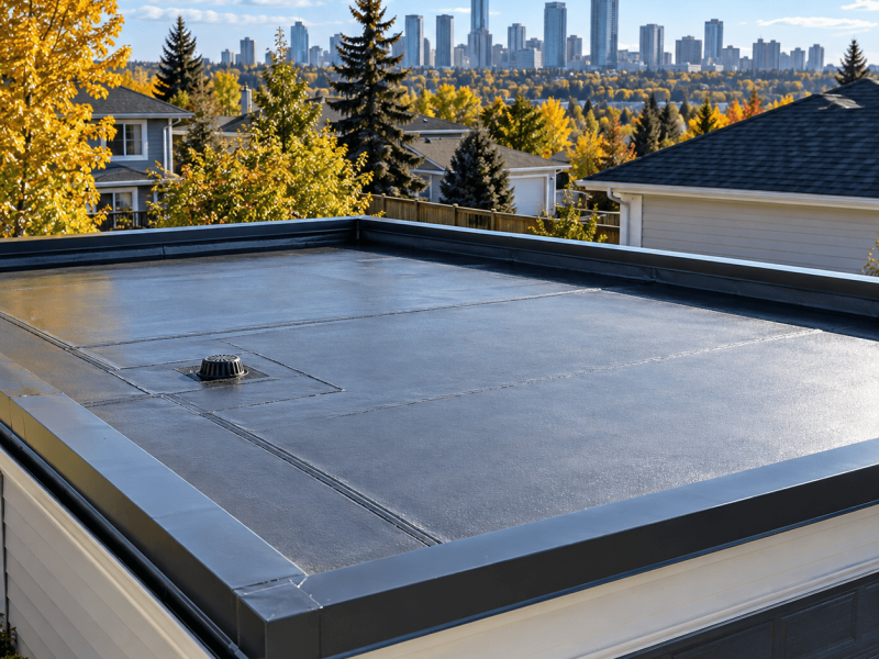 Rooftop Views of the Autumn Skyline
